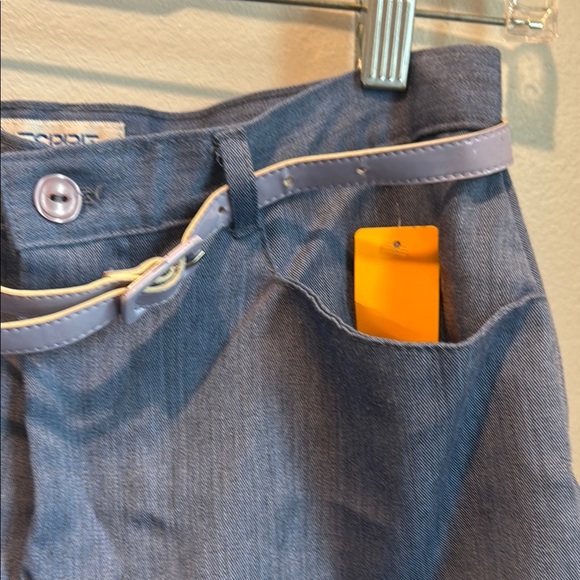 Esprit 9/10 belted y2k Blue Shorts High-Waisted Casual lightweight - Picture 2 of 5